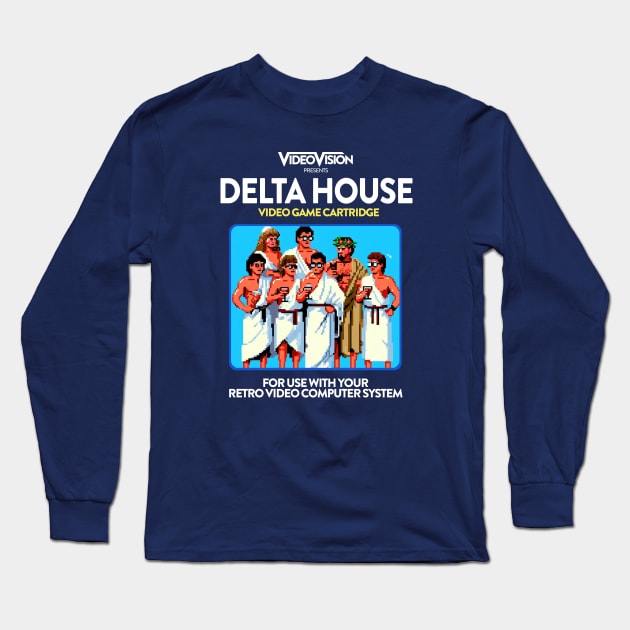 Delta House 80s Game Long Sleeve T-Shirt by PopCultureShirts